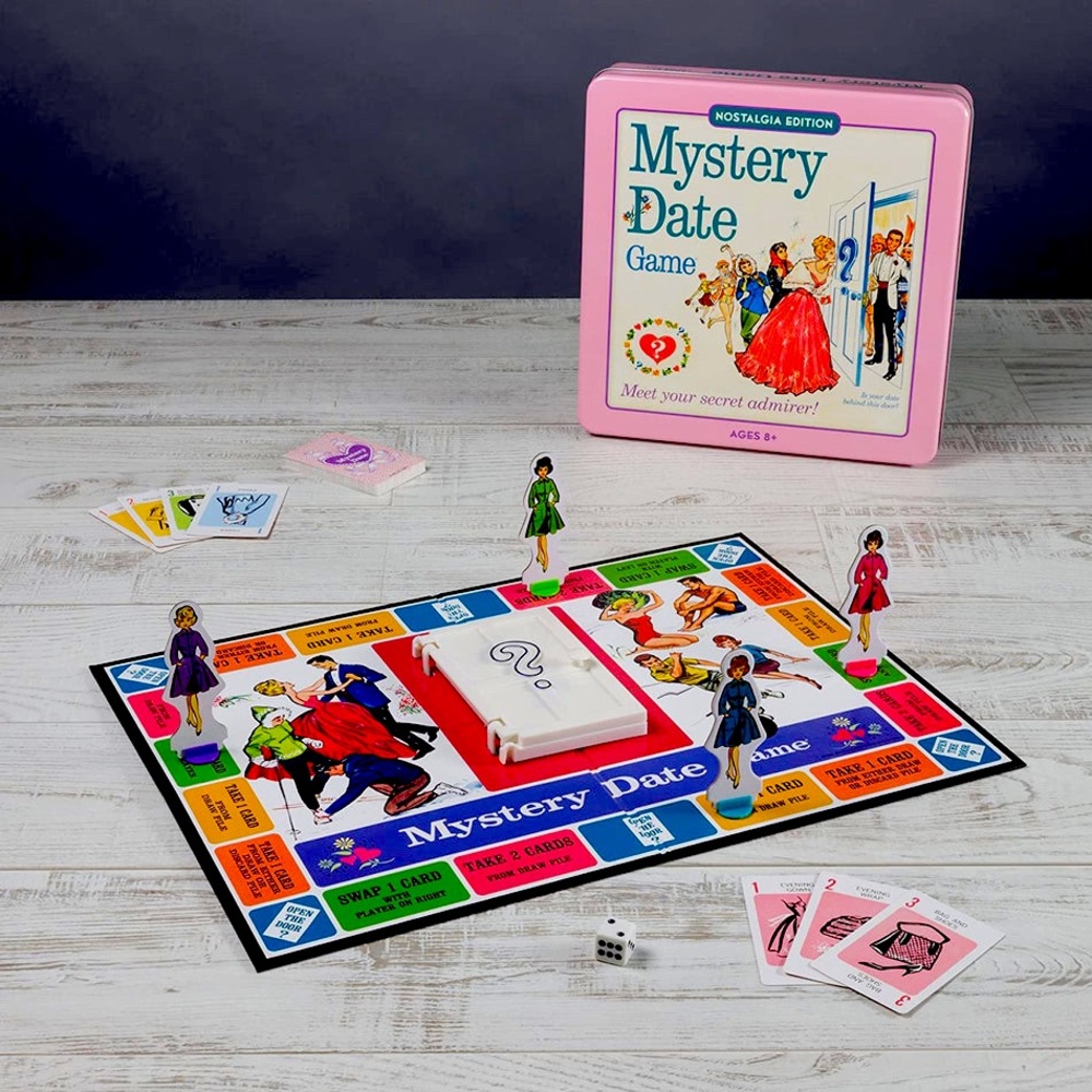 Vintage Mystery Date Board Game Features Graphics inspired by 1965 edition